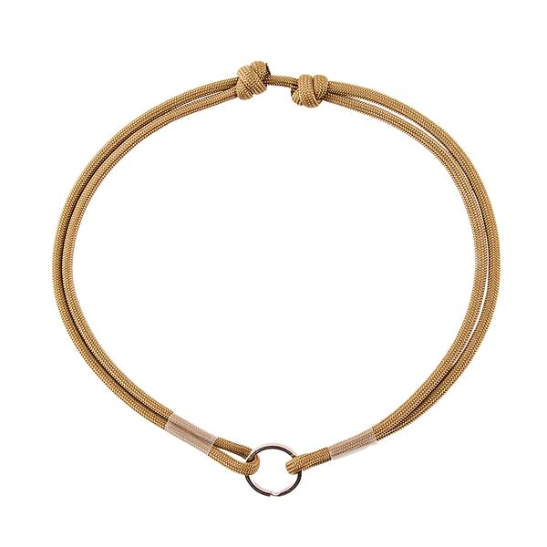 Шнурок для адресника из парашютного паракорда, размер 45-75 см оливковый