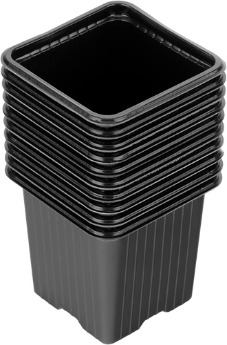 Горшочек для рассады квадратный 7х7х6,5см, пластиковый,10шт