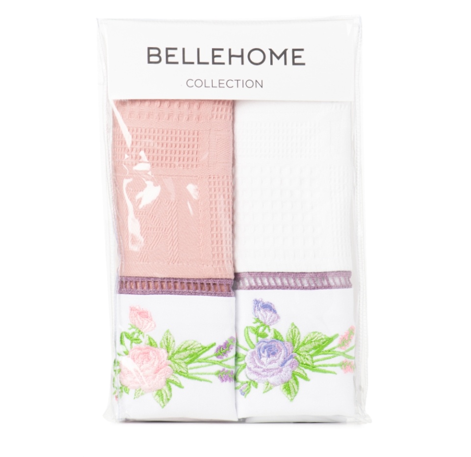 

Комплект полотенец вафельных Bellehome collection Velvet Roses хлопок Россия