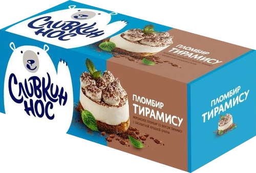 Мороженое Сливкин нос пломбир Тирамису 190 г