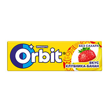 Жевательная резинка Orbit Клубника-банан без сахара 13.6 г