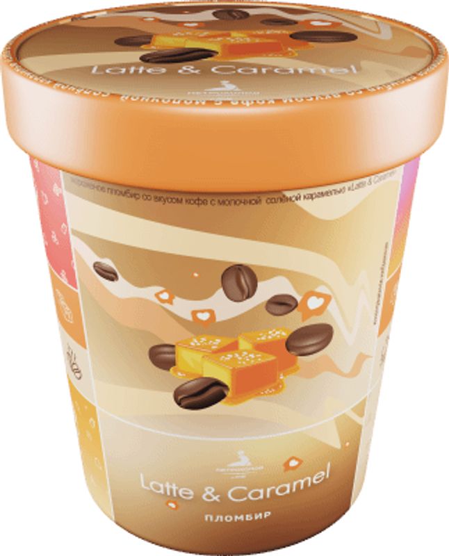

Мороженое Петрохолод Latte & Caramel, пломбир, 12% 300 г