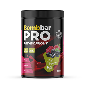 

Коктейль протеиновый Bombbar Pro Pre-Workout Лесные ягоды 300 г, Россия