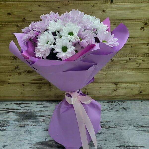 Букет из хризантем УТРО