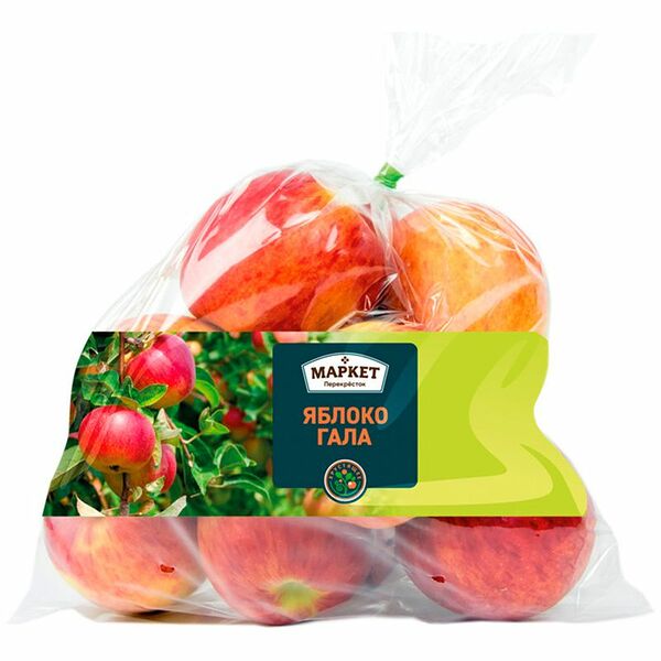 Яблоки Гала фасованные Маркет Перекрёсток, 1.5кг