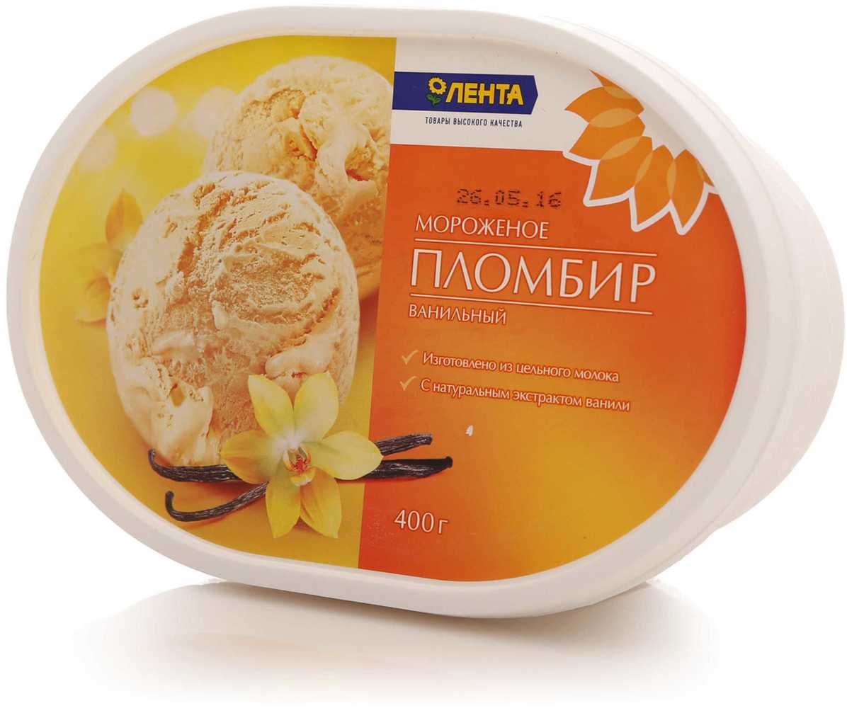 

Мороженое Лента пломбир ванильное 400 г