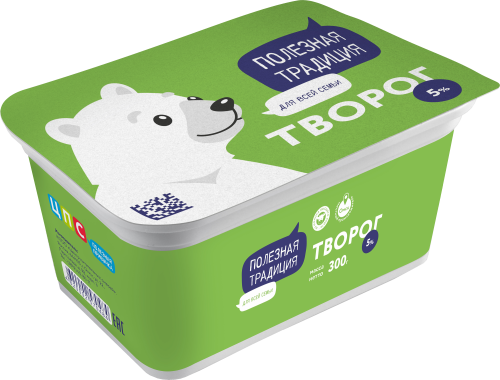 

Творог Полезная традиция 5% 300 г