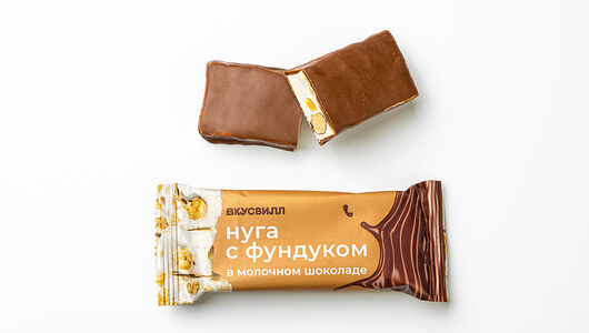Нуга с фундуком в молочном шоколаде 45г