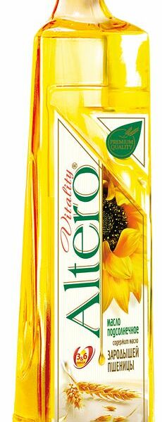Масло подсолнечное Altero Vitality с добавлением оливкового и масла зародышей пшеницы