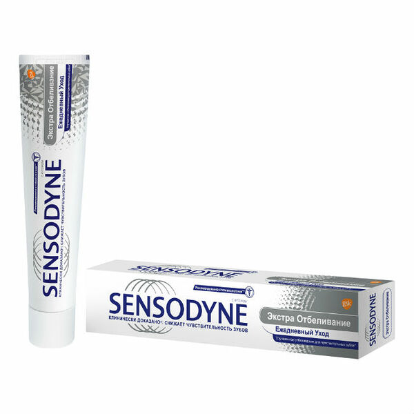 Зубная паста Sensodyne Экстра Отбеливание с фтором