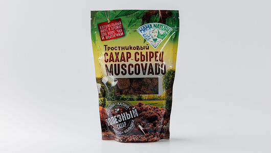 Сахар-сырец Mama Nature Мускавадо тростниковый нерафинированный 500г