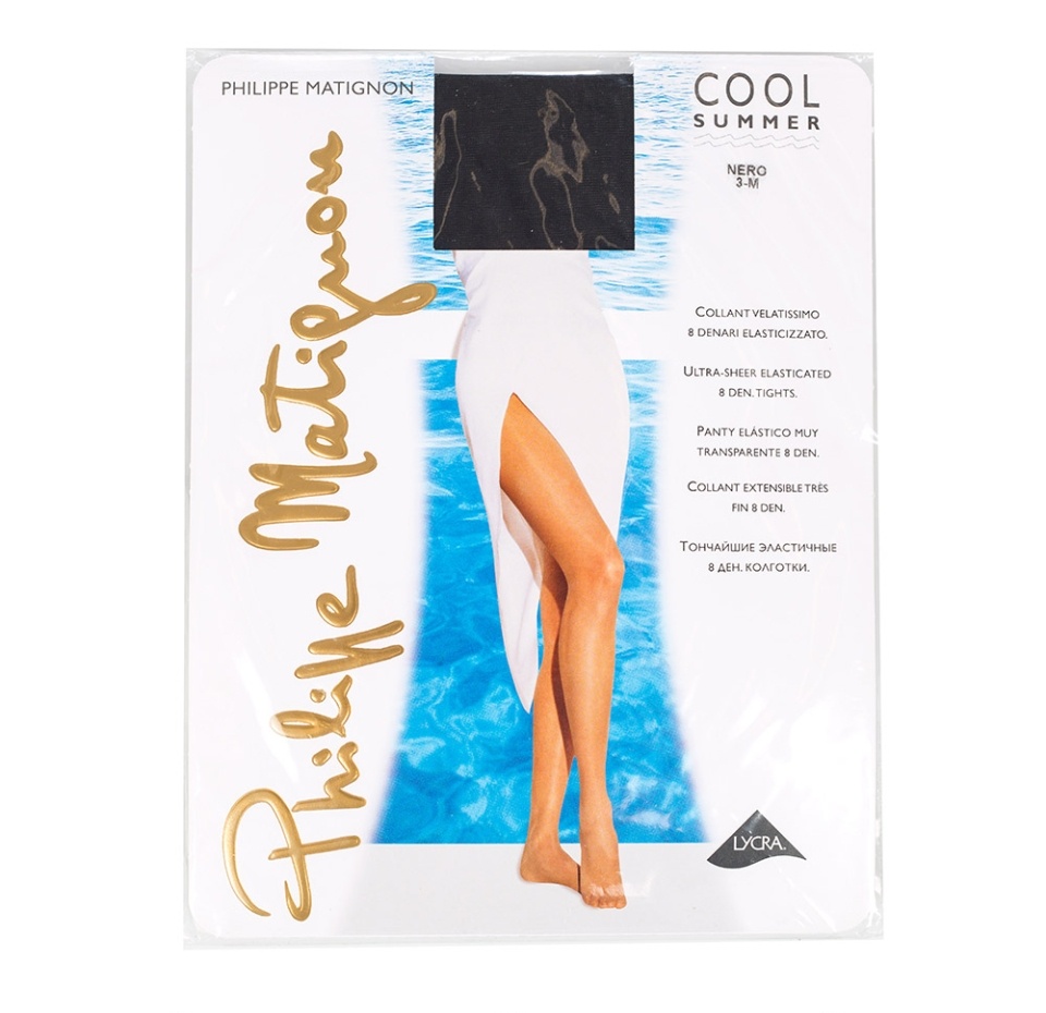 

Колготки Philippe Matignon Cool Summer, цвет nero, 8 ден, размер 3