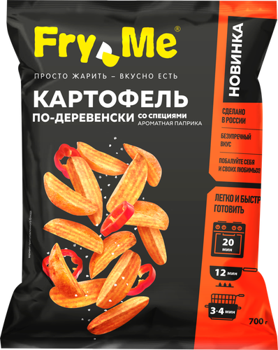 

Картофель по-деревенски Fry Me со специями Ароматная паприка 700 г