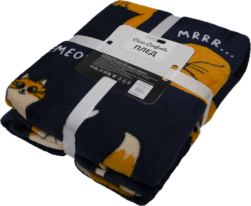 

Плед CASA CONFORTE Festival 180x200см, корги/кошки