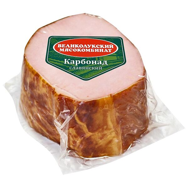 Карбонад копчено-вареный Великолукский Мясокомбинат Славянский