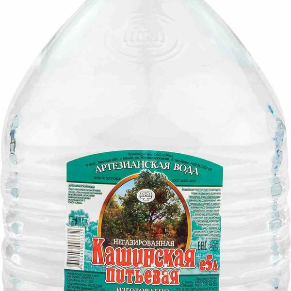 Вода питьевая Кашинская негазированная ТМ Эра