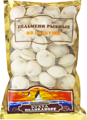 

Пельмени Бухта Пеликанoff из горбуши 450 г