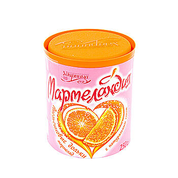 Мармелад с натуральным соком Мармеландия дольки апельсиновые