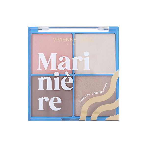 Палетка для скульптурирования VIVIENNE SABO MARINIERE PALETTE CONTOURING пудровая тон 01, 17.2 гр