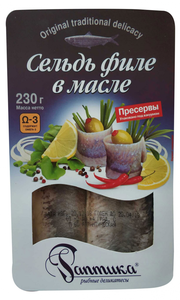 Сельдь в масле Раптика филе в Магнит со скидкой –10%