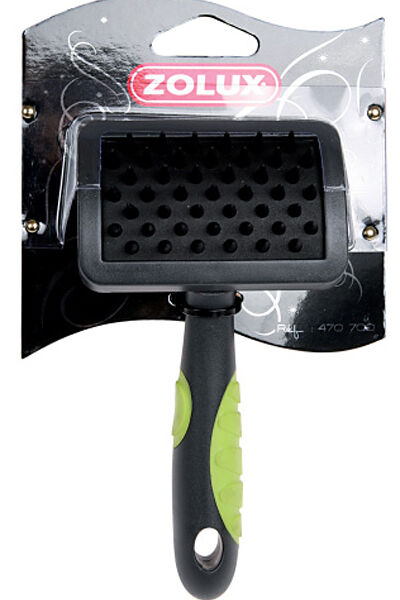 Zolux Щетка резиновая с ручкой для собак S