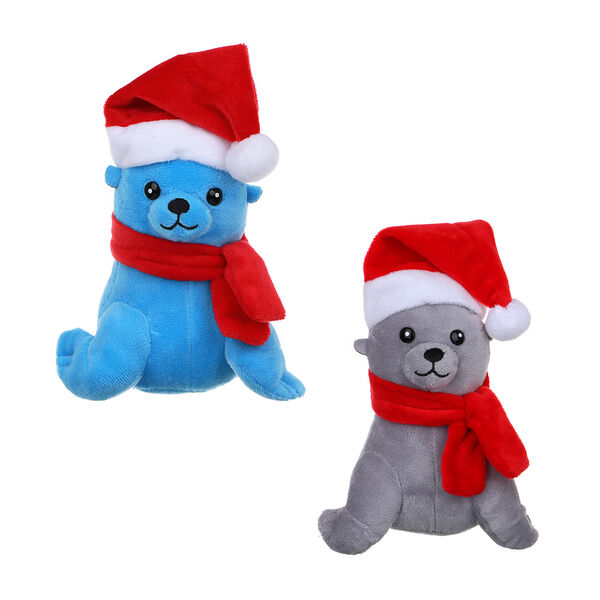 Сноу бум сувенир мягкий в виде морского котика, 15 см, полиэстер, 2 цвета, в ассортименте