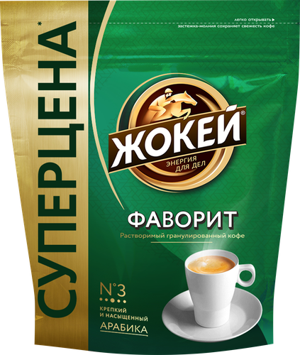 

Кофе растворимый ЖОКЕЙ Фаворит гранулированный 36 г