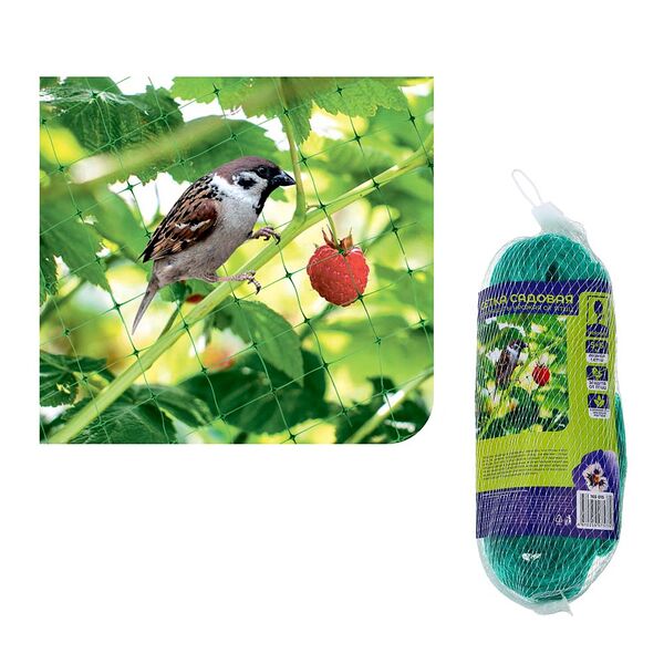 Inbloom сетка для защиты урожая от птиц, 5х5м, полиэтилен, зеленая