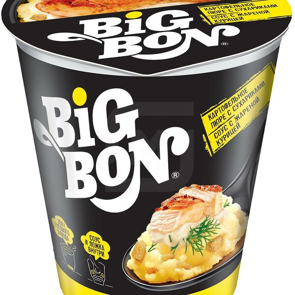 Пюре Картофельное Биг Бон Жареная Курица с Сухариками