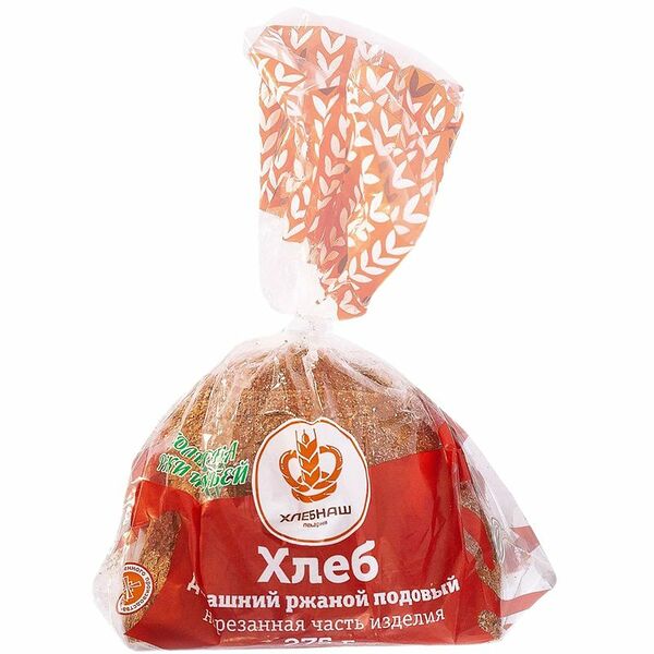Хлеб ржаной Хлебнаш Домашний нарезка половинка