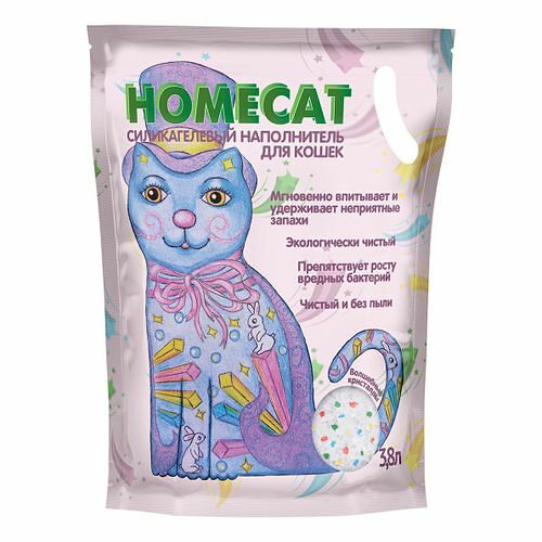 Силикагелевый наполнитель Homecat Волшебные кристаллы 3.8 л