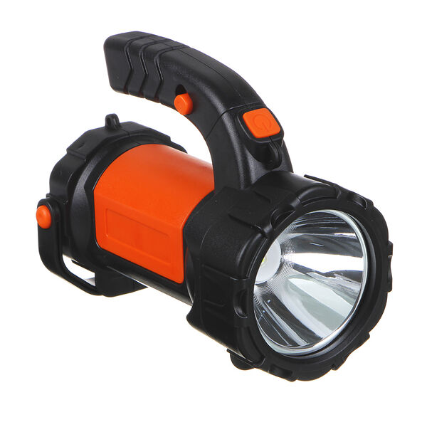 Ермак фонарь прожектор, 1 led + 1 cob, 3вт + 3вт, аккумулятор 2400мач, usb, 17х13см, пластик