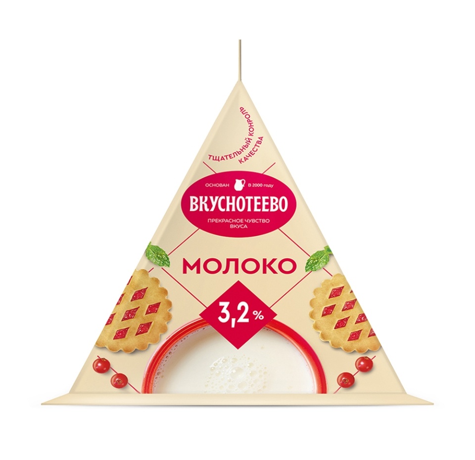 

Молоко ультрапастеризованное Вкуснотеево 3.2% 200 мл