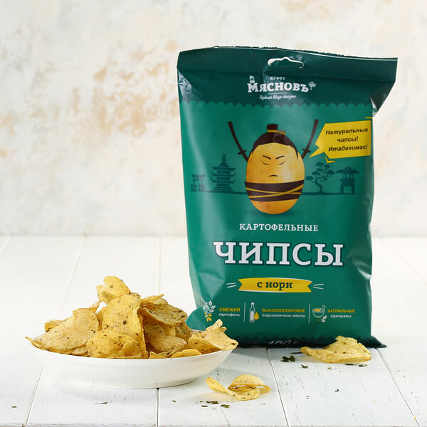 Чипсы картофельные с нори