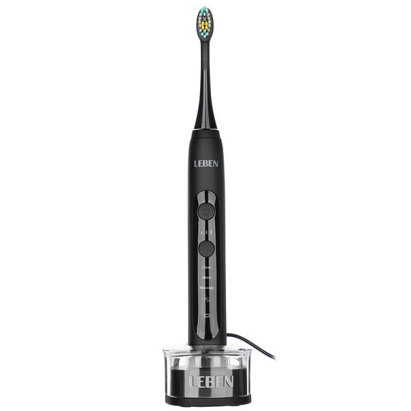 Leben звуковая зубная щётка smart, 2 насадки, футляр, до 42000 пульсаций в мин, 3 режима