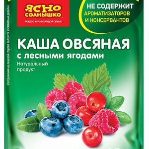 Каша овсяная Ясно солнышко с лесными ягодами