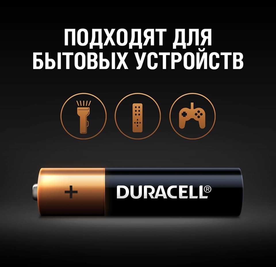 

Батарейки алкалиновые Duracell Basic AAA 6 шт