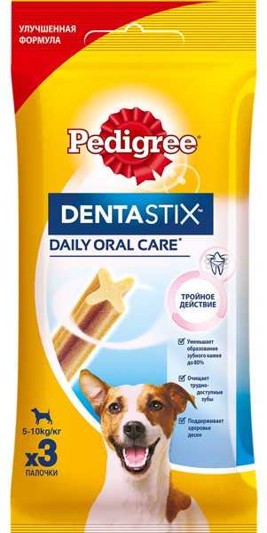 Лакомство для собак Pedigree Denta Stix для мелких пород