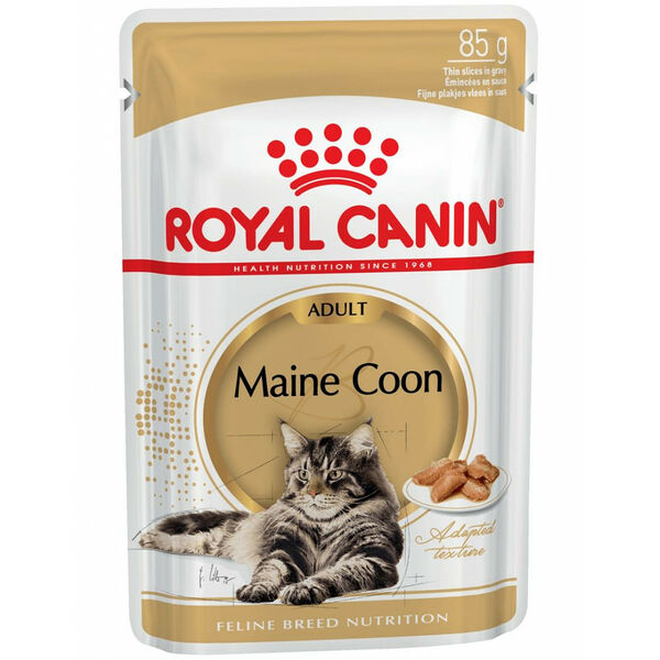 Royal Canin Maine Coon Adult кусочки в соусе для кошек породы мейн-кун в возрасте старше 15 месяцев