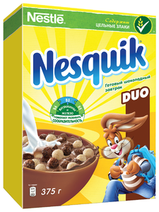 Сухой завтрак Nesquik Duo шоколадные шарики, обогащенный витаминами и минеральными веществами в Магнит со скидкой –37%