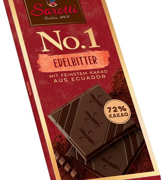 Шоколад Sarotti Горкьий No.1 72% 100г