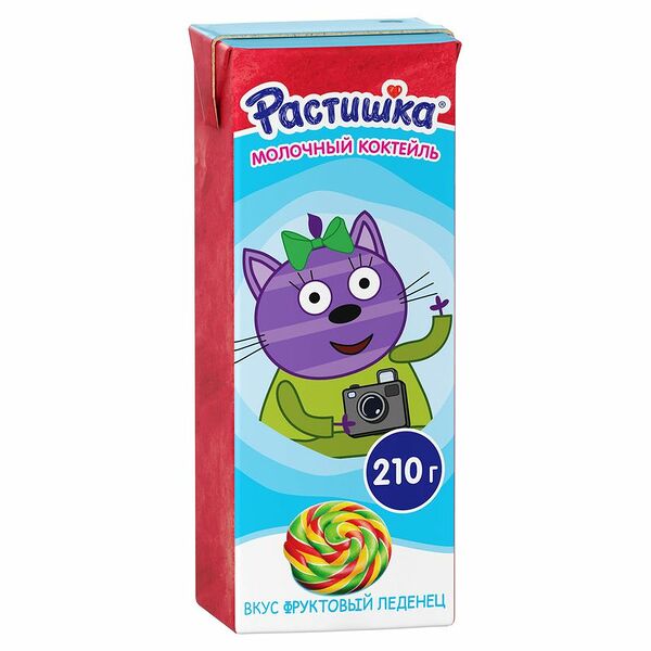 Коктейль молочный Растишка Paw Patrol со вкусом Фруктового леденца 2%