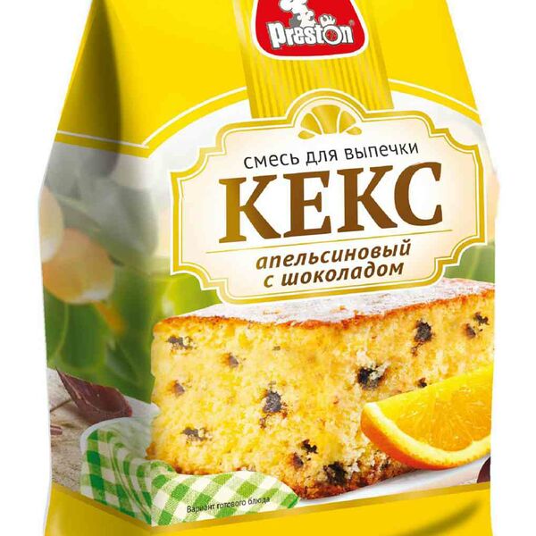Смесь для выпечки Preston Кекс Апельсиновый с шоколадом