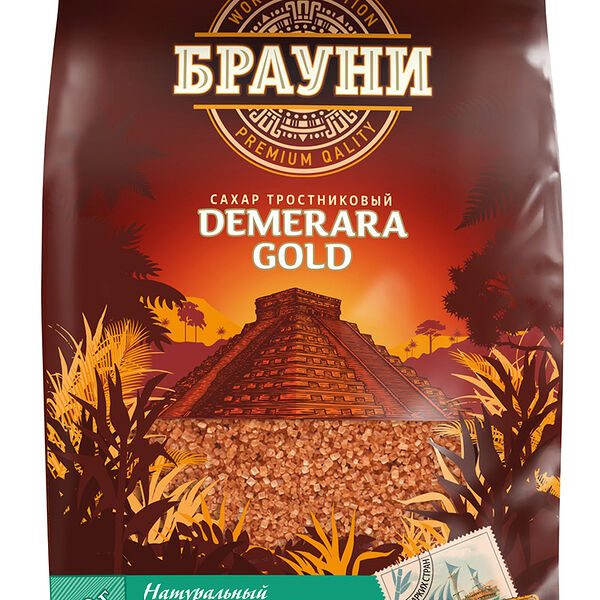 Сахар-песок тростниковый Брауни Demerara Gold 500 г