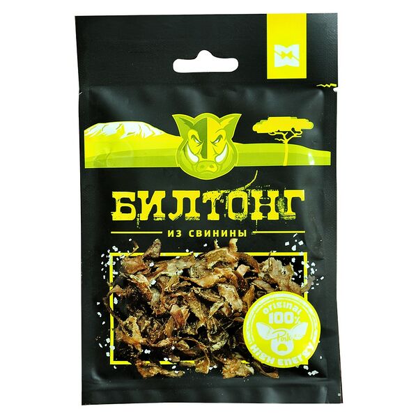 Продукт из свинины Билтонг из свинины с/в мясн мякотн охл в/у 27г Шацкий мастер