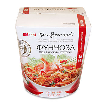Фунчоза SanBonsai под тайским соусом умеренно острая 120г