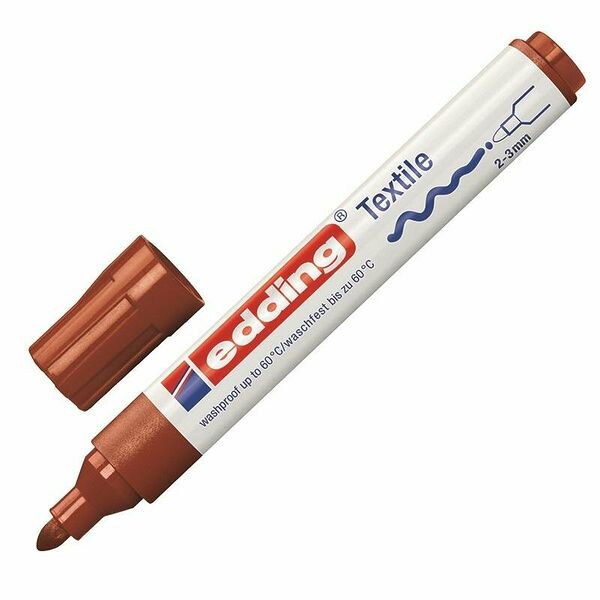 Маркер для текстиля Edding E-4500, коричневый_007