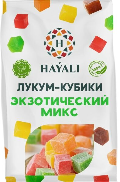 Лукум-кубики Hayali Экзотический микс 200г