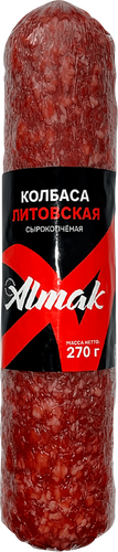 

Колбаса сырокопченая ALMAK Литовская, 270г