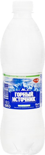 

Вода Горный источник природная артезианская негазированная 0.5 л